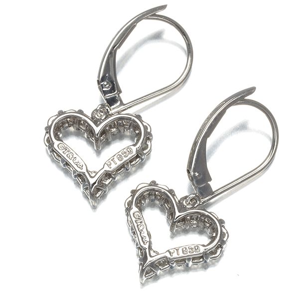 ティファニー ピアス ダイヤ ダイヤモンド センチメンタルハート Pt950