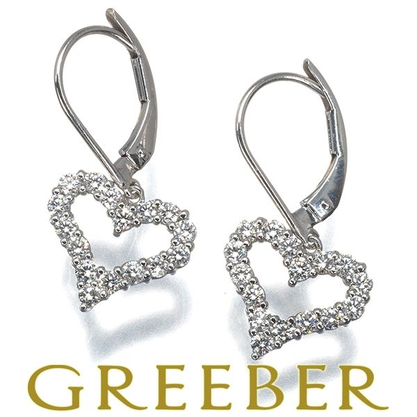 ティファニー　モダンハート　ダイヤ　ピアス　925 ティファニーモダンハートダイヤピアス925