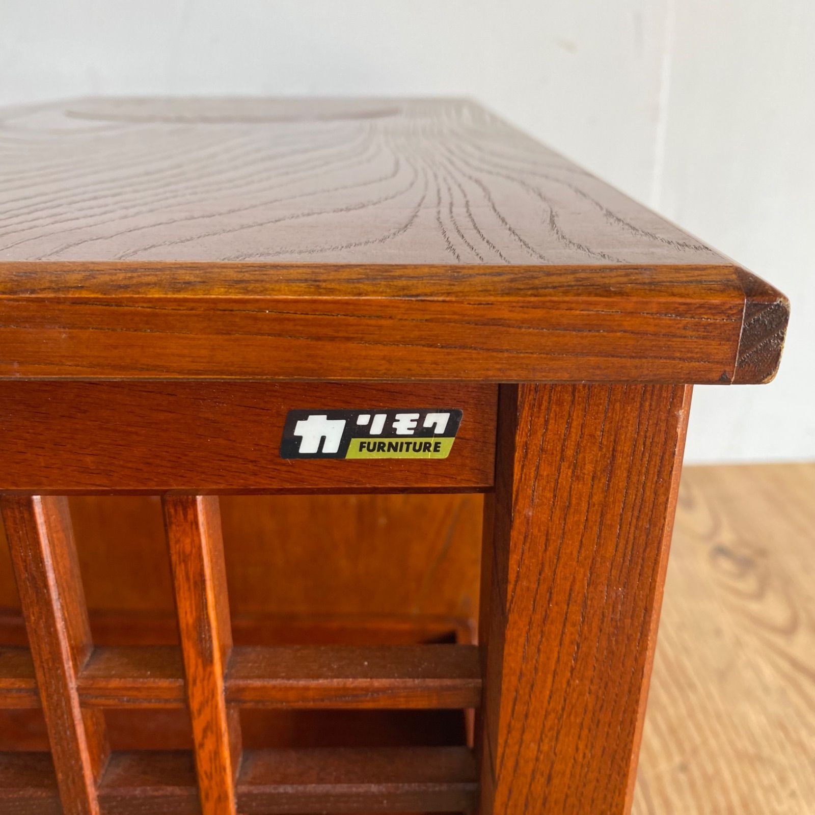 ヴィンテージ karimoku ポットワゴン 飾り棚 小引き出し 古家具 収納