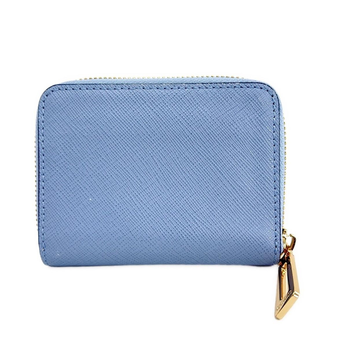 COCOCELUX GOLD(ココセリュックスゴールド) コインケース - ライトブルー ラウンドファスナー レザー ○ココセリュックス ゴールド  COCOCELUX GOLD マストロット社製 ナチュラルシュリンク ヘラクレス 牛革 ハンドバッグ 226AF0239