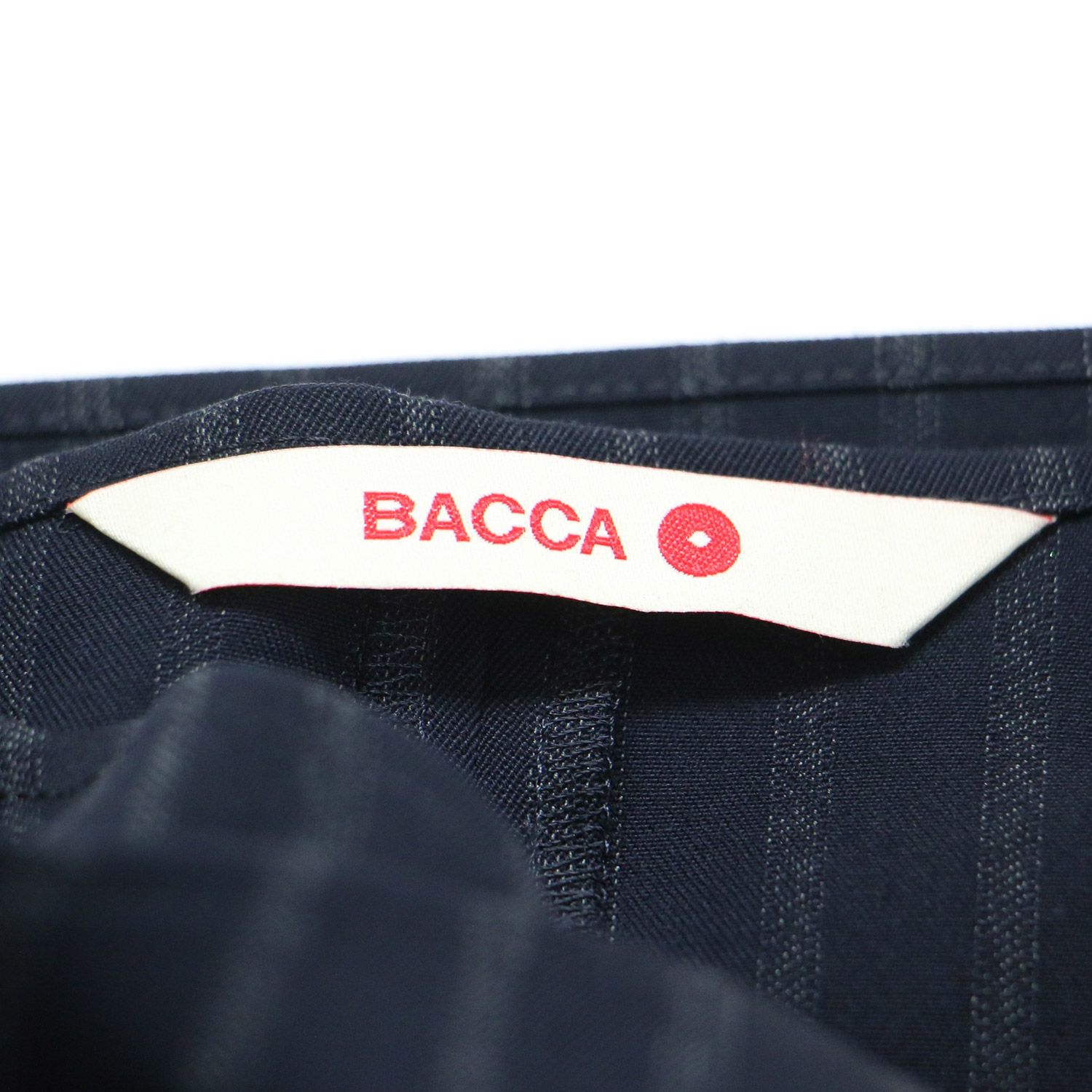 BACCA バッカ スカート ネイビー 紺 サイズ:36(M) | 21秋冬 ストライプ