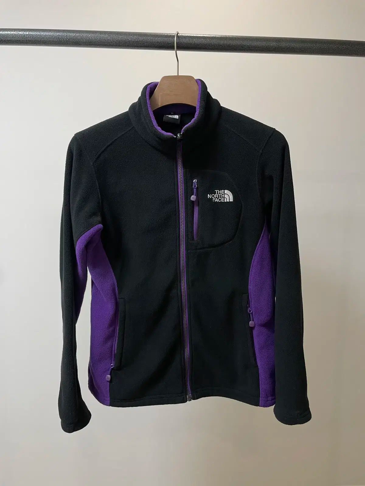 (95) THE NORTH FACE ザノースフェイス ブラック パープル ブラック レディース フリース
