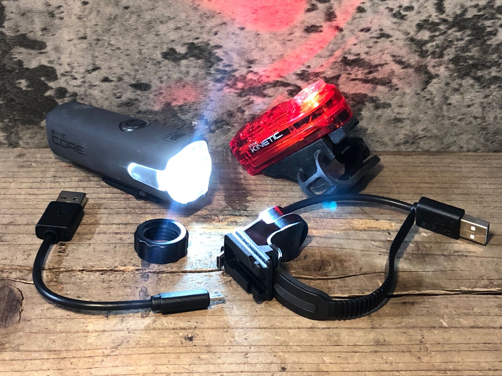 JM880 キャットアイ CATEYE SYNC CORE KINETIC ライト 前後セット (HL