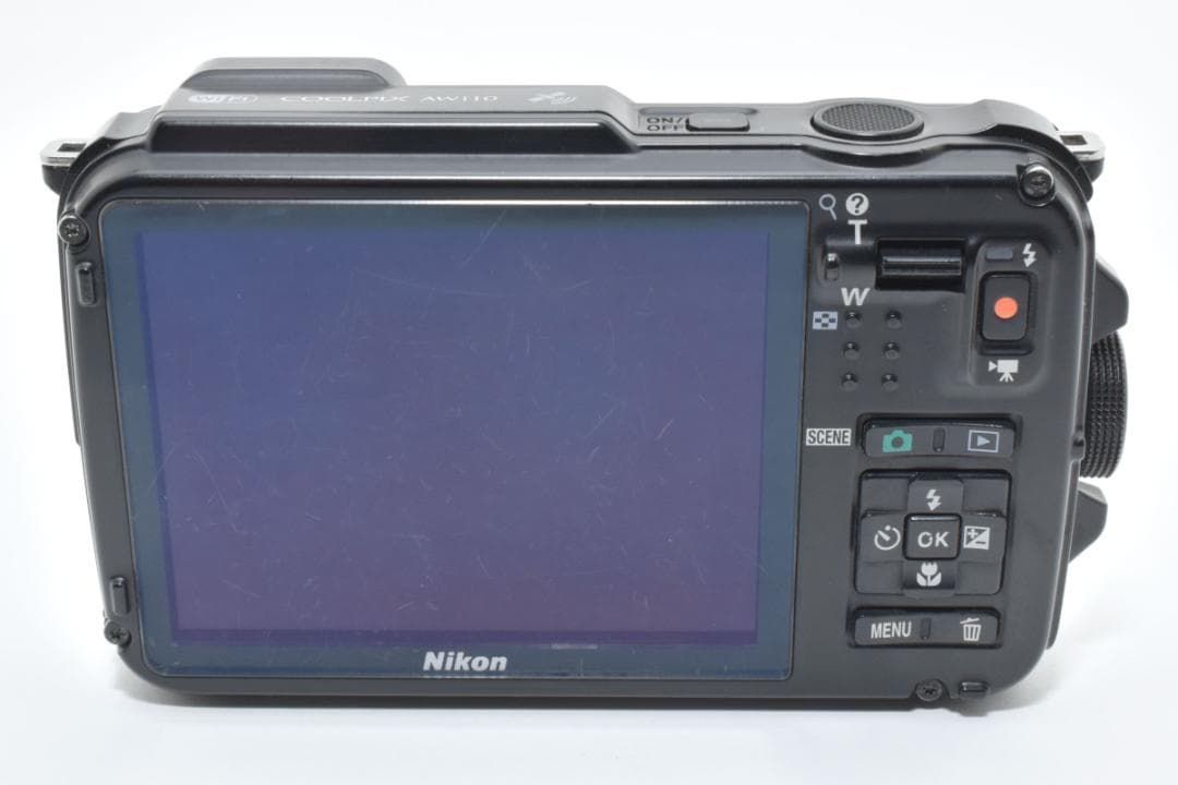 ジ*世様 【中古品】Nikon ニコン COOLPIX AW110 デジタルカメ Nikon COOLPIX AW110 Waterproof 16MP Camera, Blue, WiFi, GPS, Full