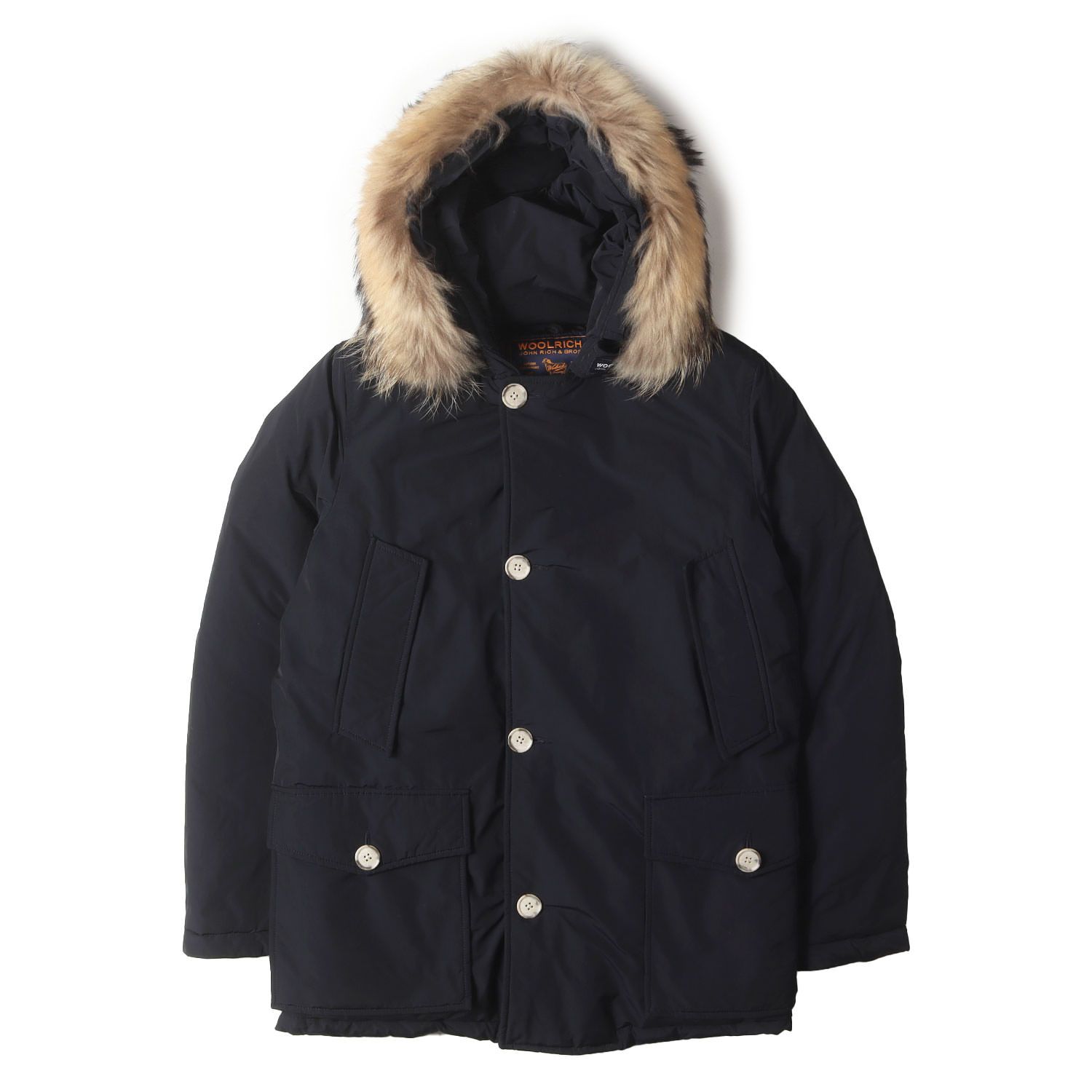 希少　ウールリッチ ダウンコート　ネイビー　US-L ウール　ジャケット WOOLRICH ウールリッチ ダウン コート ダウンジャケット ダウンコート