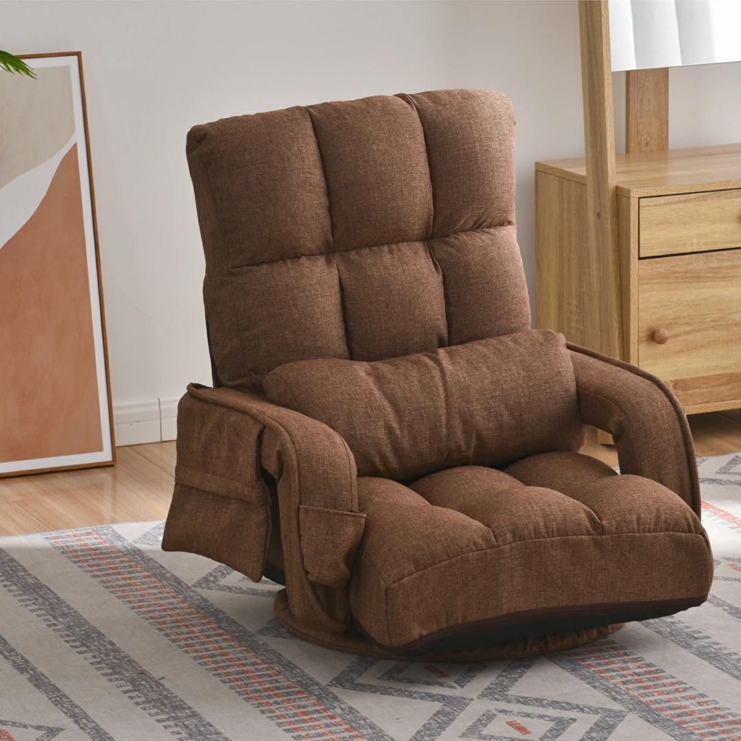 訳あり新品 回転式座椅子 肘掛け ハイバック 360°回転式 1257-160