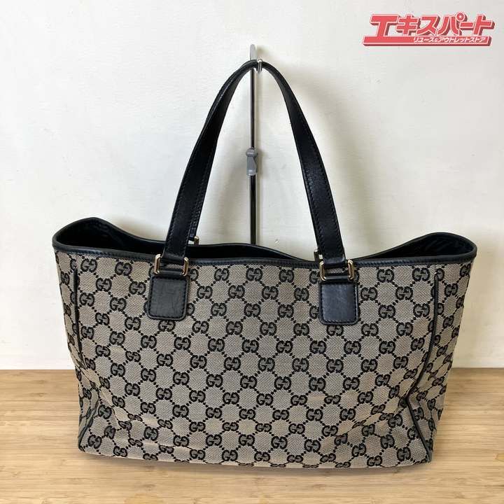 GUCCI グッチ GGキャンバス ブラック トートバッグ 33890 保存袋付き