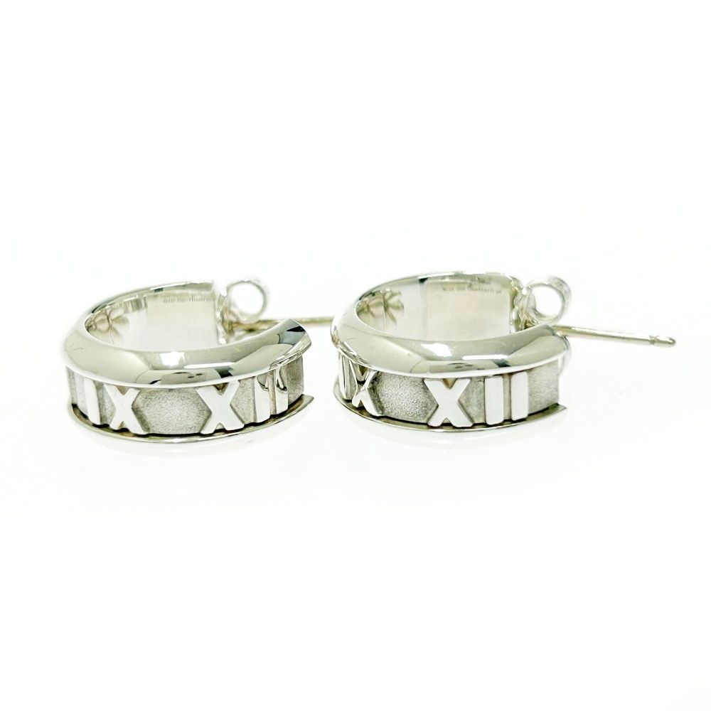 中古】TIFFANY&Co. ティファニー シルバー アトラス フープ ピアス 7.2