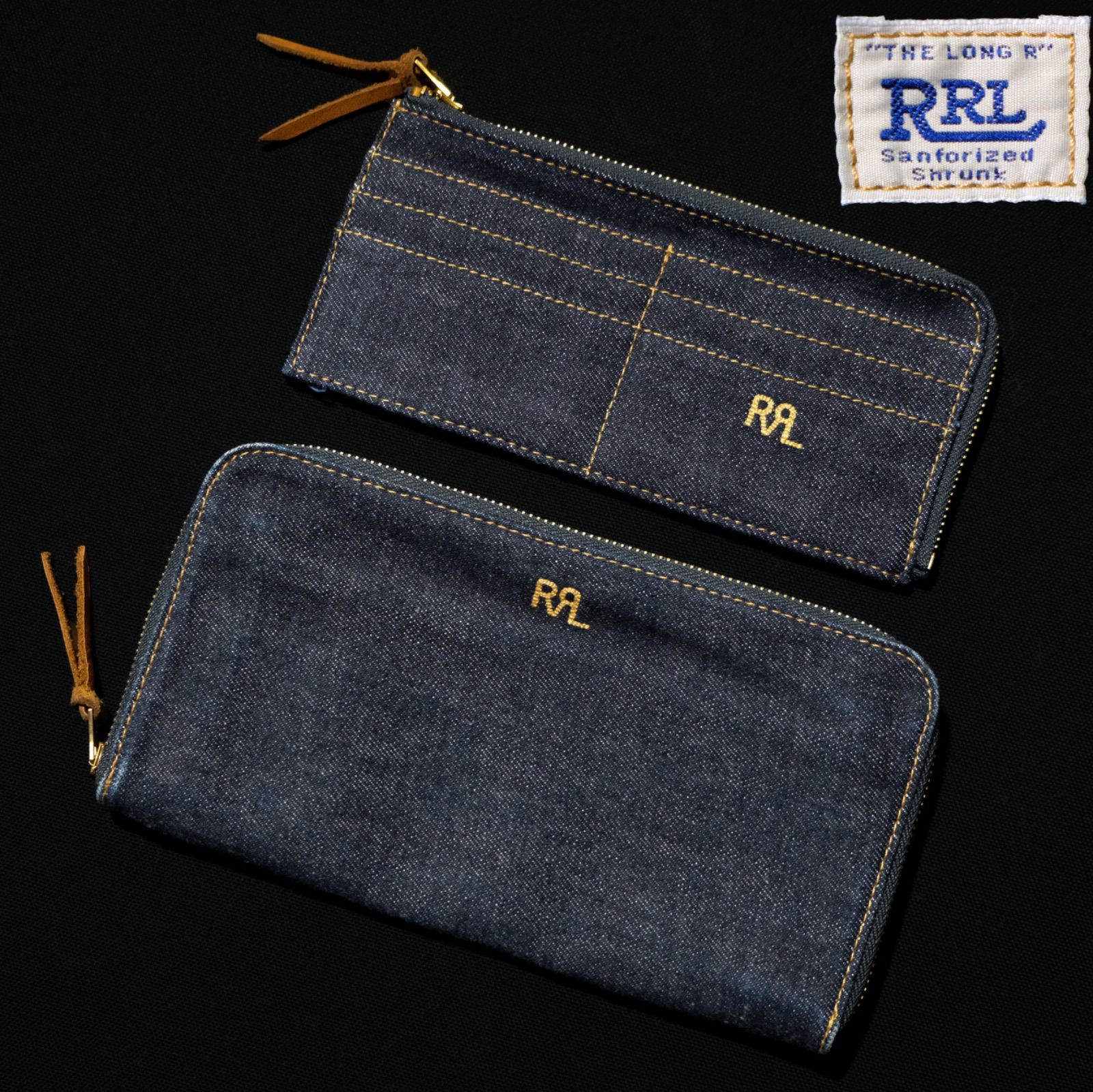 定価34,100円 RRL インディゴデニムトラベルウォレット オーガナイザー