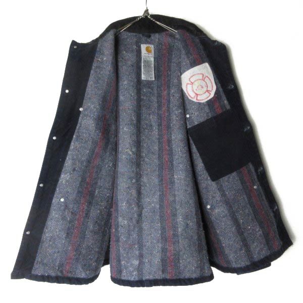 【美品】USA製 カーハート ミシガンチョアコート ネイビー C02 MDT L 00s carhartt カーハート C02 MDT ミシガン チョアコート ネイビー系 L