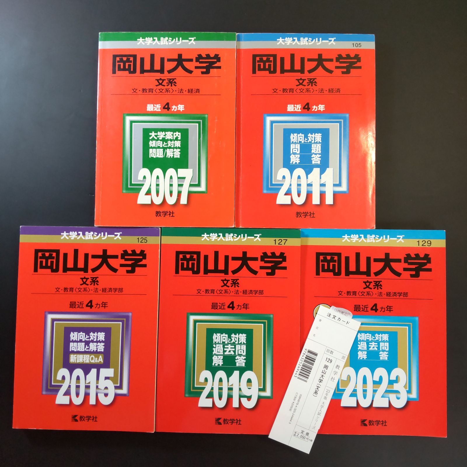 5冊】宇都宮大学 教学社 赤本 書込みなし 2012 2015 2018 他 5冊