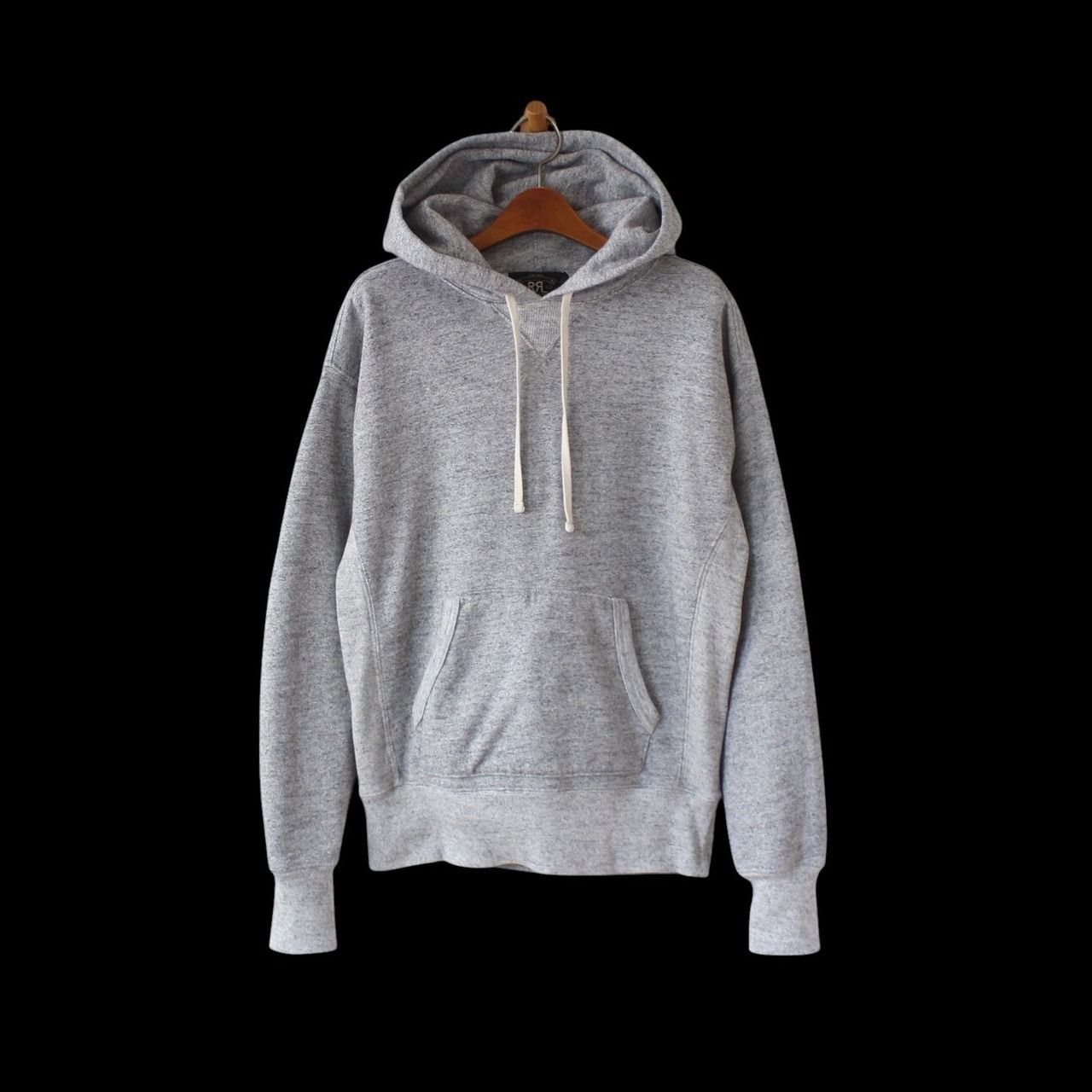 RRL ダブルアールエル ラルフローレン 両V パーカー 霜降りグレー S