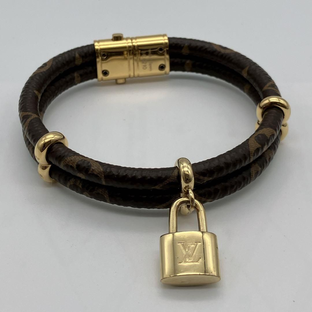 極美品❣️LOUIS VUITTON ルイヴィトン モノグラム柄2連 ブレスレット
