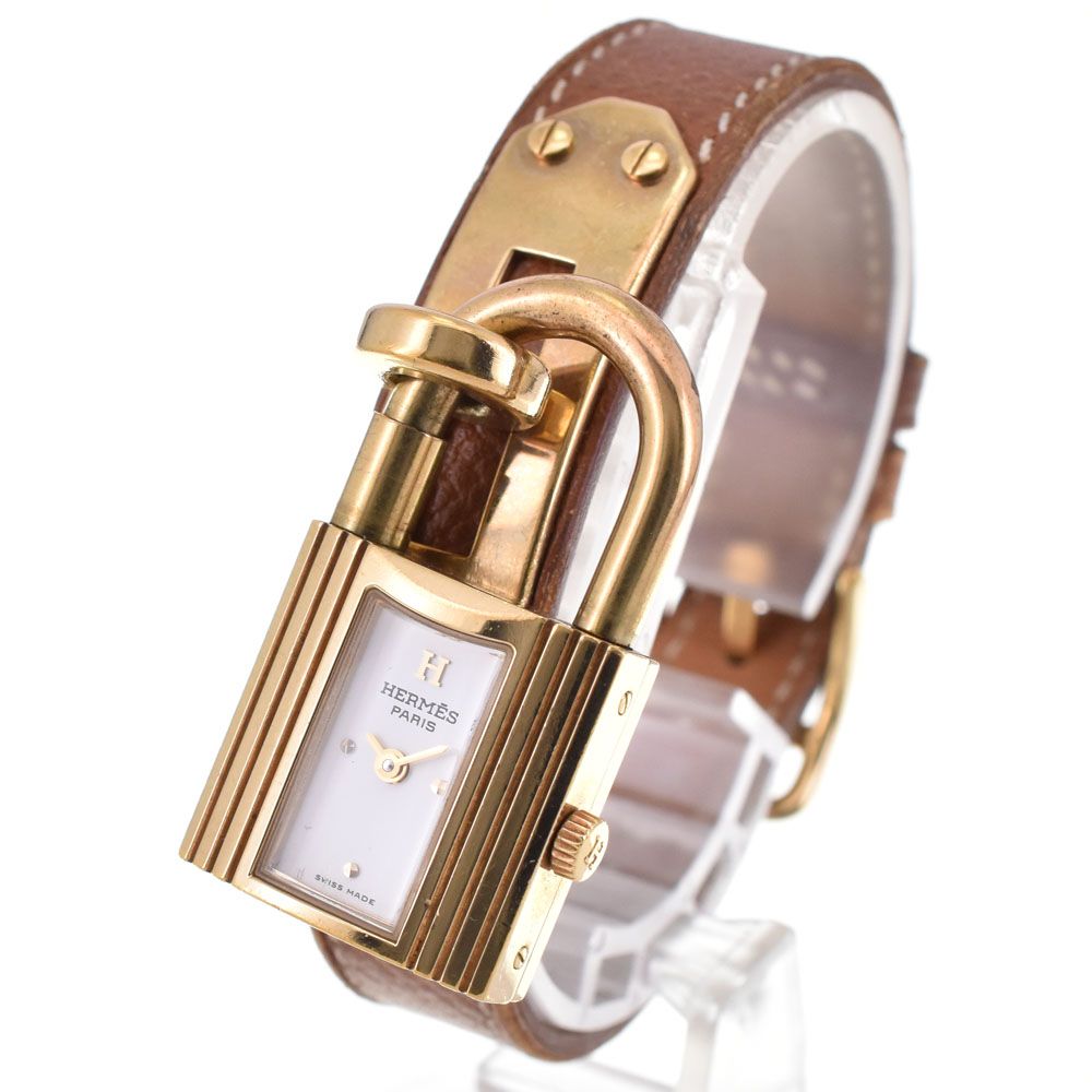エルメス HERMES ケリーウォッチ GP/レザー クォーツ レディース R
