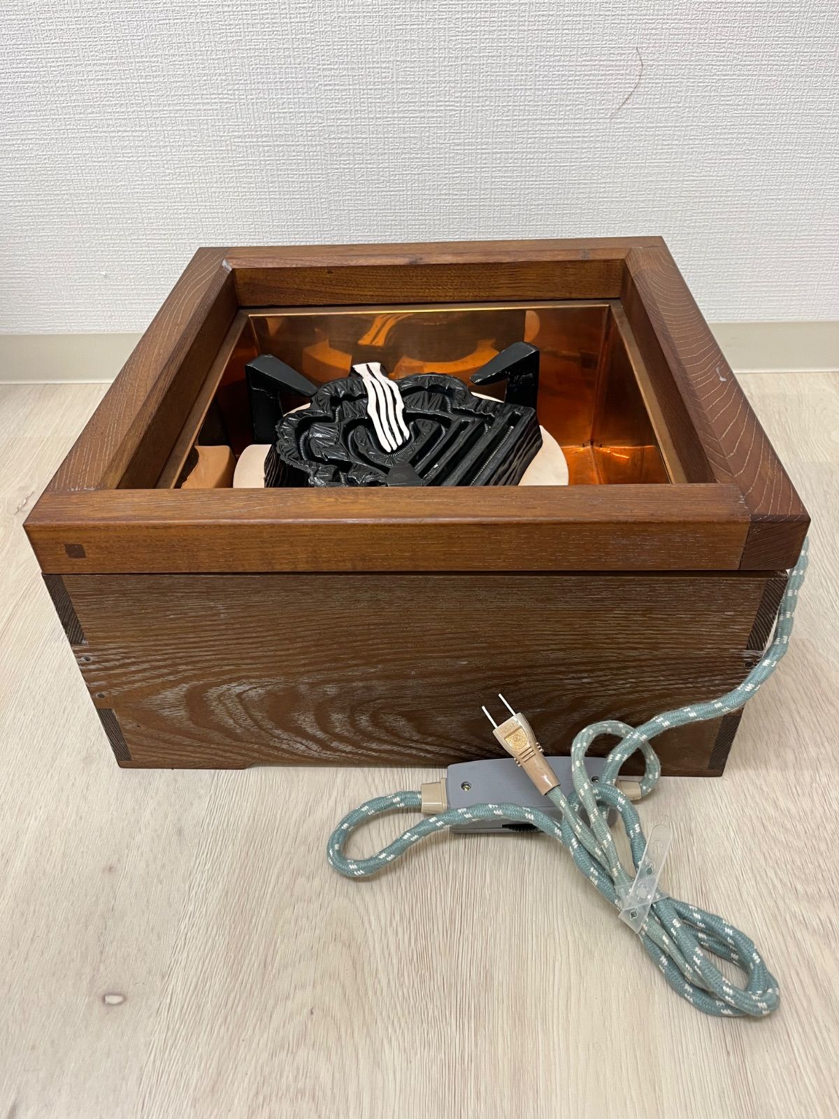 427701007102 野々田商店 置炉用 炭型電熱器 100ｖ 200ｖ 600ｖ 茶道具 通電確認済