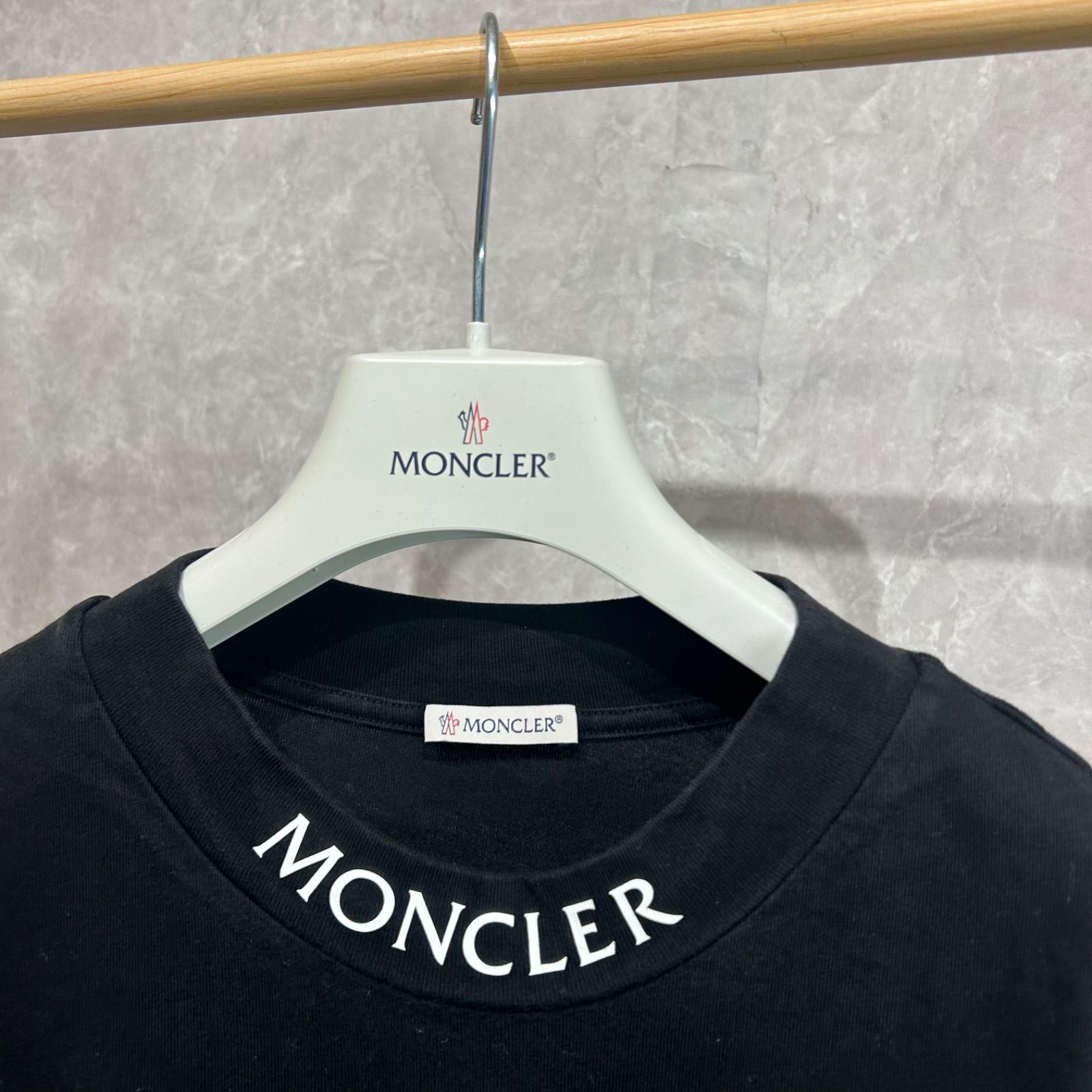 MONCLER モンクレール 半袖 Tシャツ 小売 ブラック黒XL MONCLER