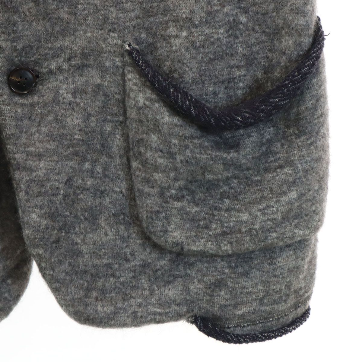 新品 08sircus ジャガードニットジャケット GRAY サイズ2 新品 08sircus ジャガードニットジャケット GRAY サイズ2