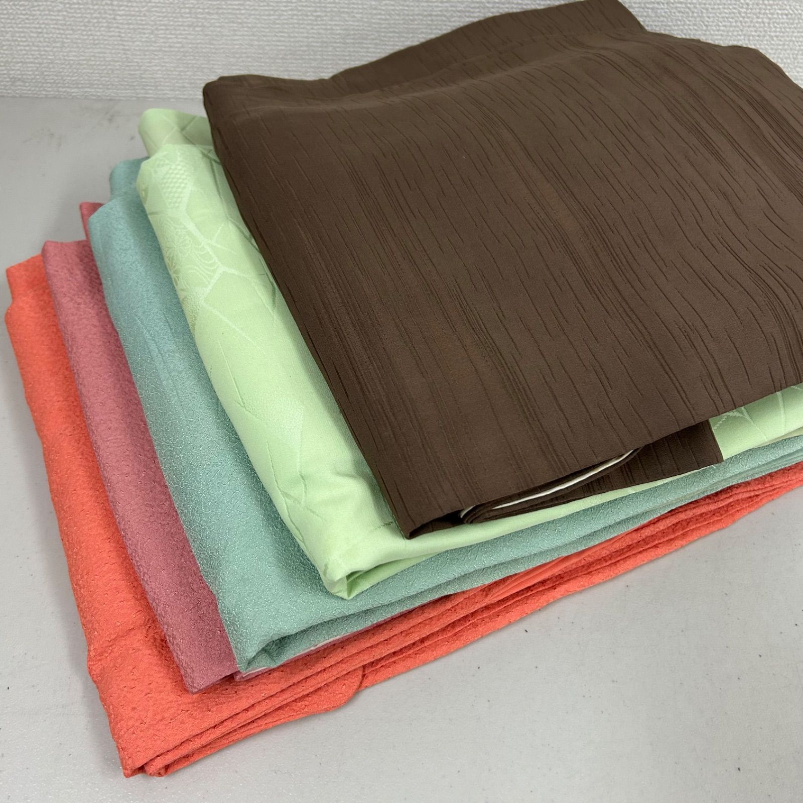 色無地 着物 正絹 5着 着物まとめ売り リメイク材料 m-520 - メルカリ