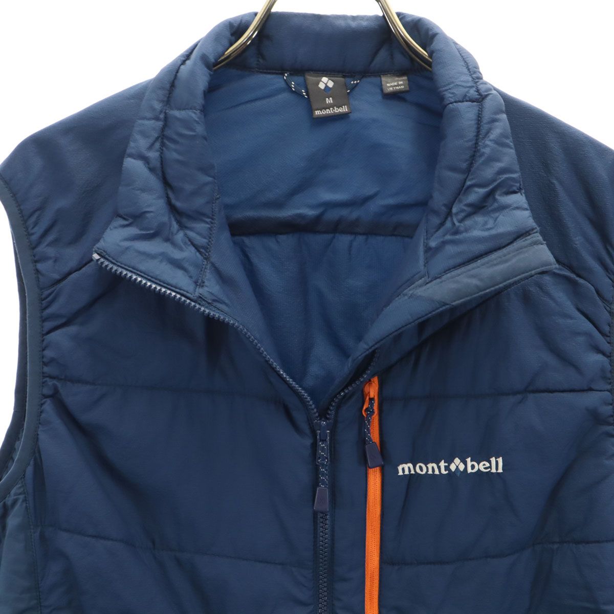 美品 mont-bell モンベル U.L.サーマラップ 中綿ベスト M ネイビー 