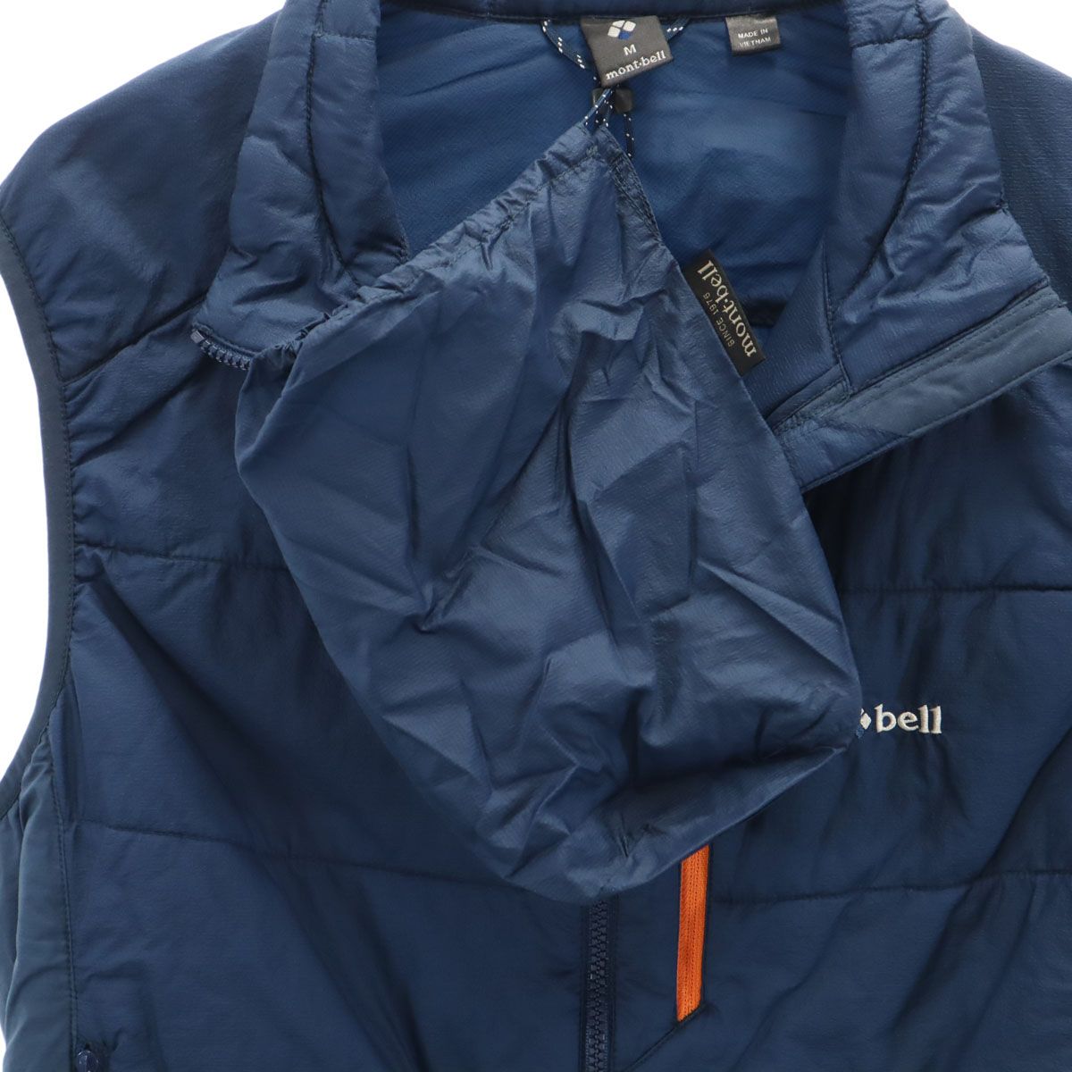 美品 mont-bell モンベル U.L.サーマラップ 中綿ベスト M ネイビー 