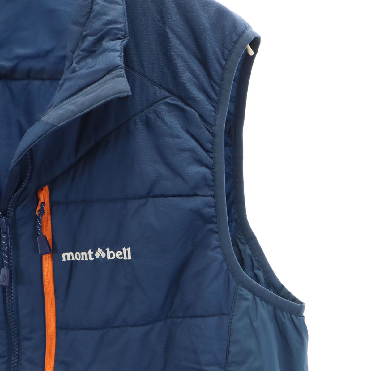 美品 mont-bell モンベル U.L.サーマラップ 中綿ベスト M ネイビー 
