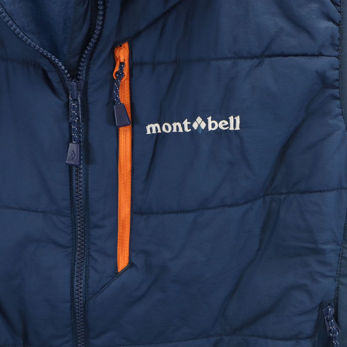 美品 mont-bell モンベル U.L.サーマラップ 中綿ベスト M ネイビー 