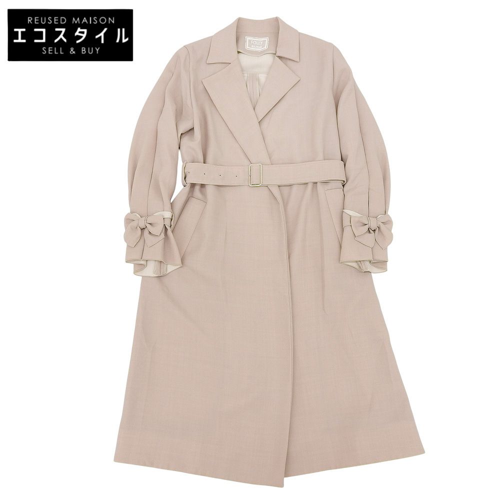 FOXEY BOUTIQUE フォクシーブティック 美品 ベルト付 シングルコート