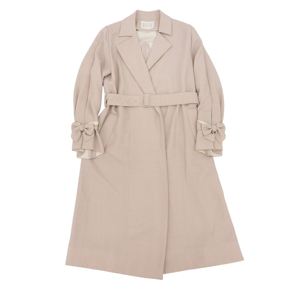 FOXEY BOUTIQUE フォクシーブティック 美品 ベルト付 シングルコート