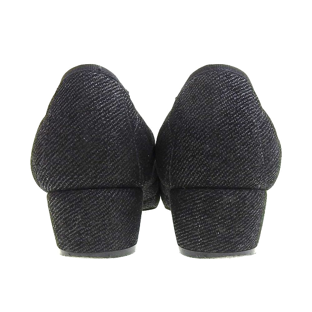 サルヴァトーレフェラガモ キルティング パンプス ヴァラリボン ブラック 希少 Salvatore Ferragamo サルヴァトーレフェラガモ 美品 キルティング