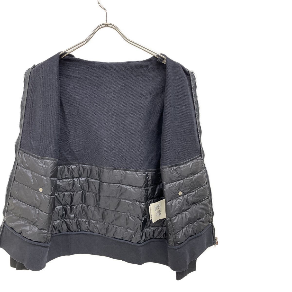 MONCLER モンクレール ﾈｲﾋﾞｰ MAGLIA CARDIGANﾀﾞｳﾝ切り替えｼﾞｯﾌﾟｱｯﾌﾟ