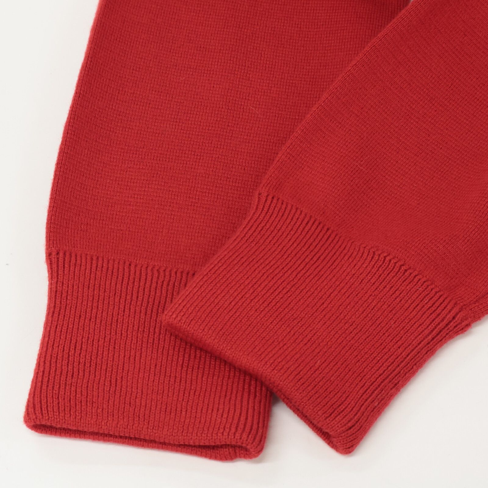 《未使用に近い》モンクレール　袖バルーン　ナイロンジャケット MONCLER モンクレール 19年 ﾚｯﾄﾞ ｳｰﾙ×ﾅｲﾛﾝ MAGLIONE TRICOT CARDIGAN