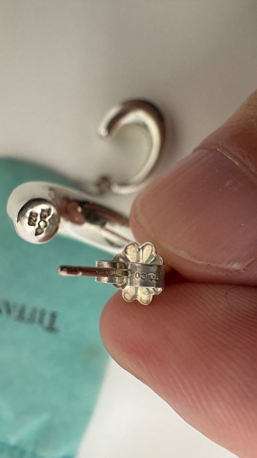 Tiffany & Co. ティファニー ハーフ フープ ピアス シルバー925 silver