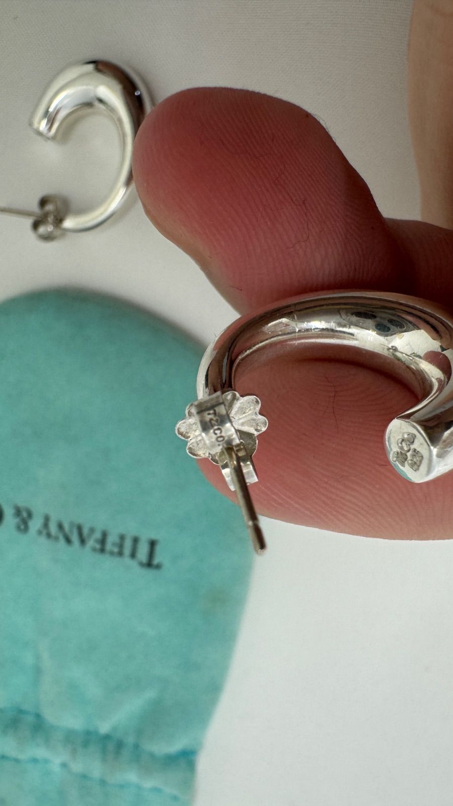 Tiffany & Co. ティファニー ハーフ フープ ピアス シルバー925 silver