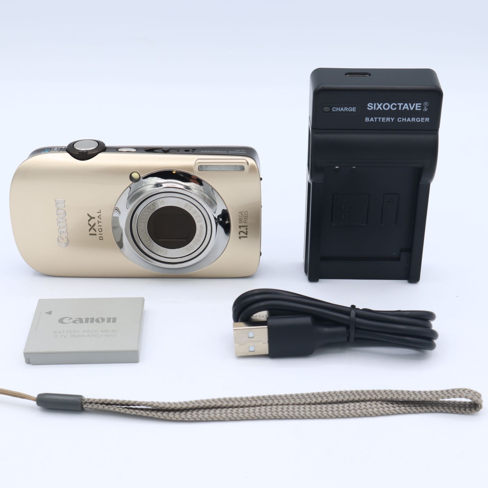 ジャンク】キャノン Canon IXY DIGITAL 510 IS ゴールド Canon IXY