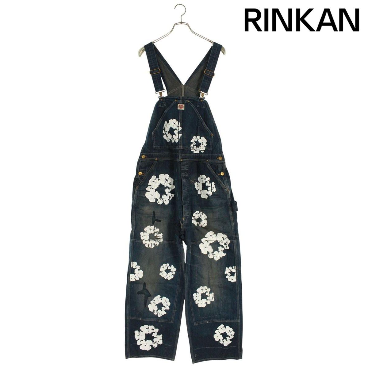 SAINT MICHAEL ヴィンテージ加工 ダブルニー オーバーオール　デニム SAINT MICHAEL ヴィンテージ加工 ダブルニー オーバーオール デニム