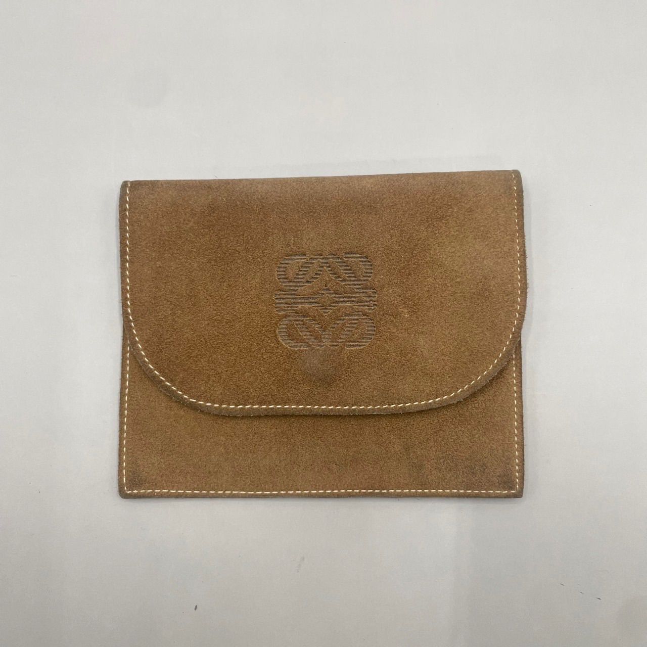 美品 LOEWE ロエベ コスメポーチ マルチポーチ 小物入れ スエード