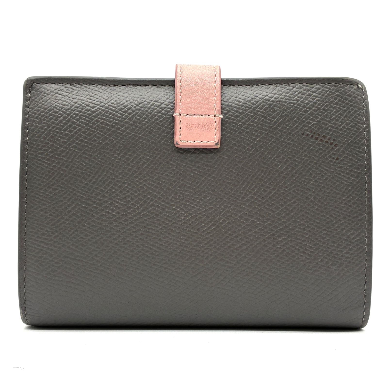 <美品>CELINE財布 極美品 CELINE セリーヌ ミディアムストラップウォレット 二つ折り財布