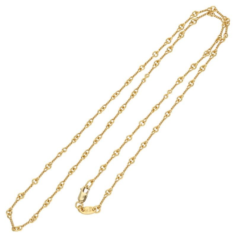クロムハーツ 22K NECKCHAIN T20/ツイストチェーン20inch ゴールド