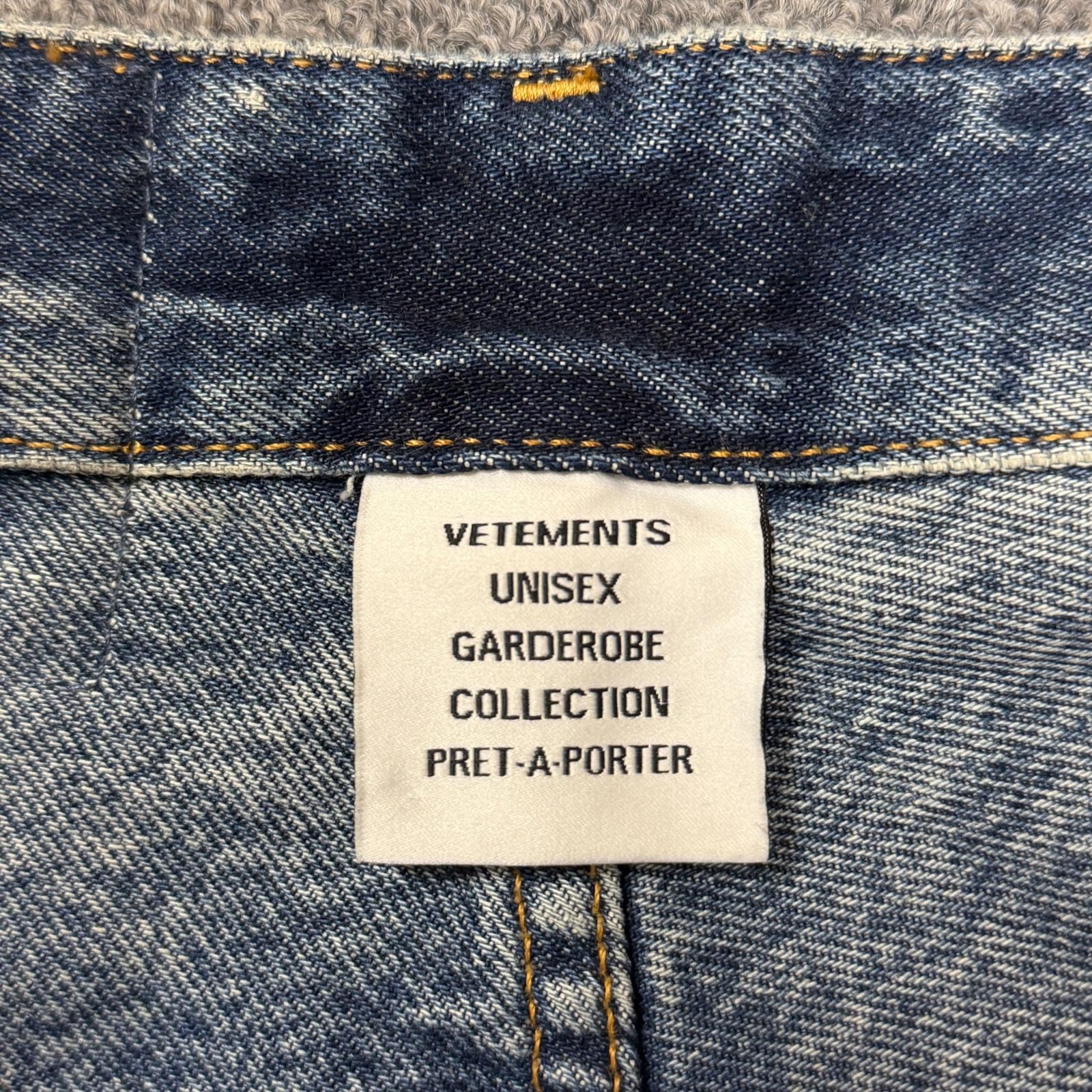 VETEMENTS 23SS Inside-out patch baggy denim pants インサイドアウト  