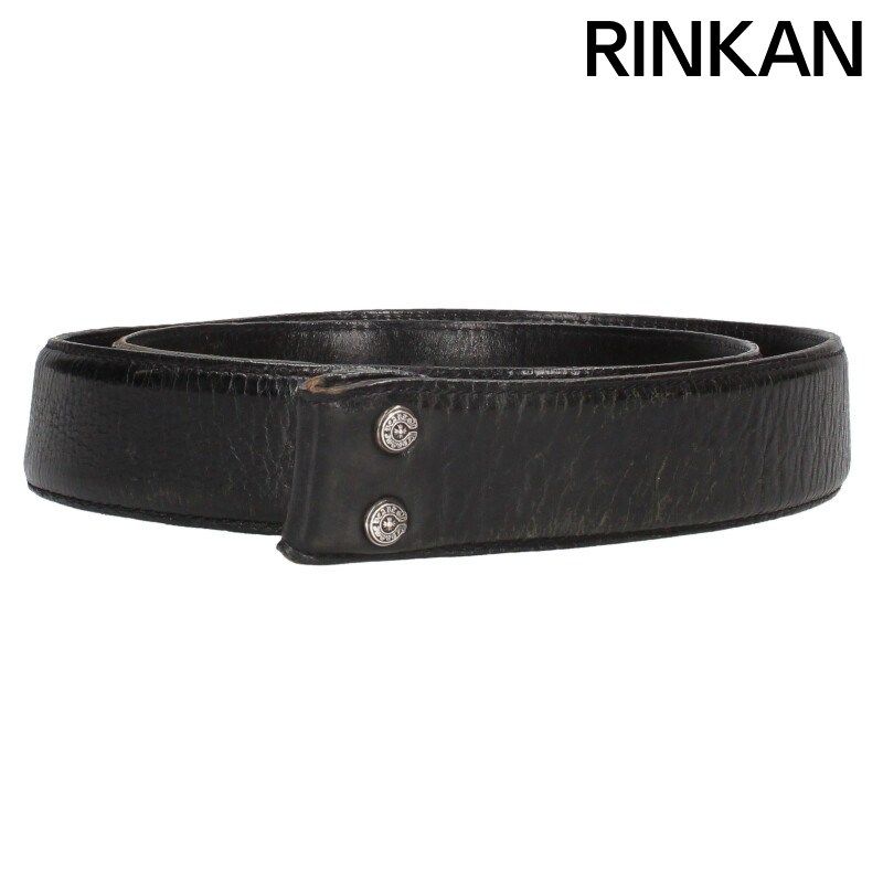 クロムハーツ（原本無） 1.5 STRAP スクロール レーベルリベッツ　ベルト クロムハーツ 1.5 STRAP/1.5inchスクロールレーベルリベッツ レザー