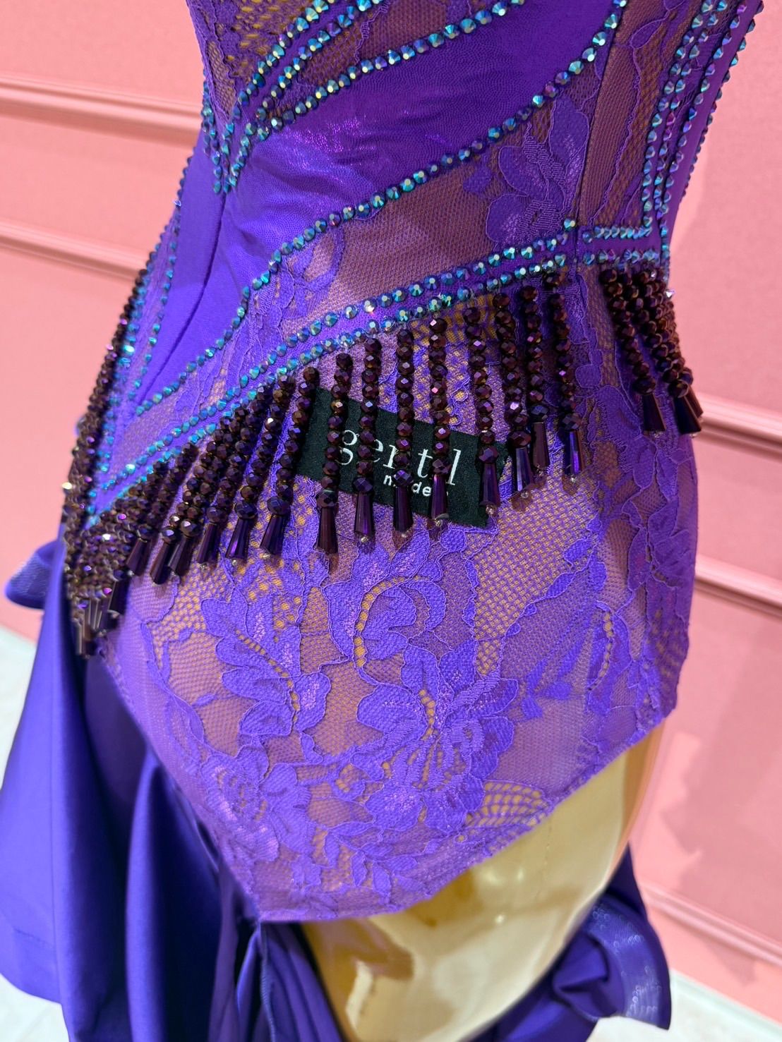 紫色の社交ダンスパソドレス　　ジャンディ 紫色の社交ダンスパソドレス ジャンディ 紫色の社交ダンスパソドレス