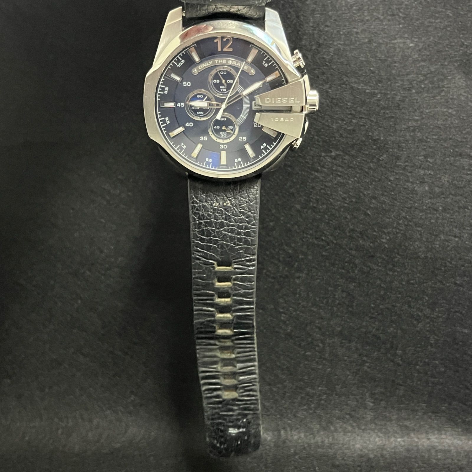 稼働品】 DIESEL ディーゼル メンズ 腕時計 メガチーフ クロノグラフ 