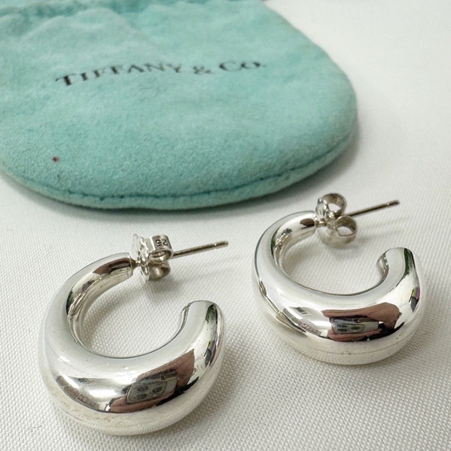 Tiffany & Co. ティファニー ハーフ フープ ピアス シルバー925 silver 