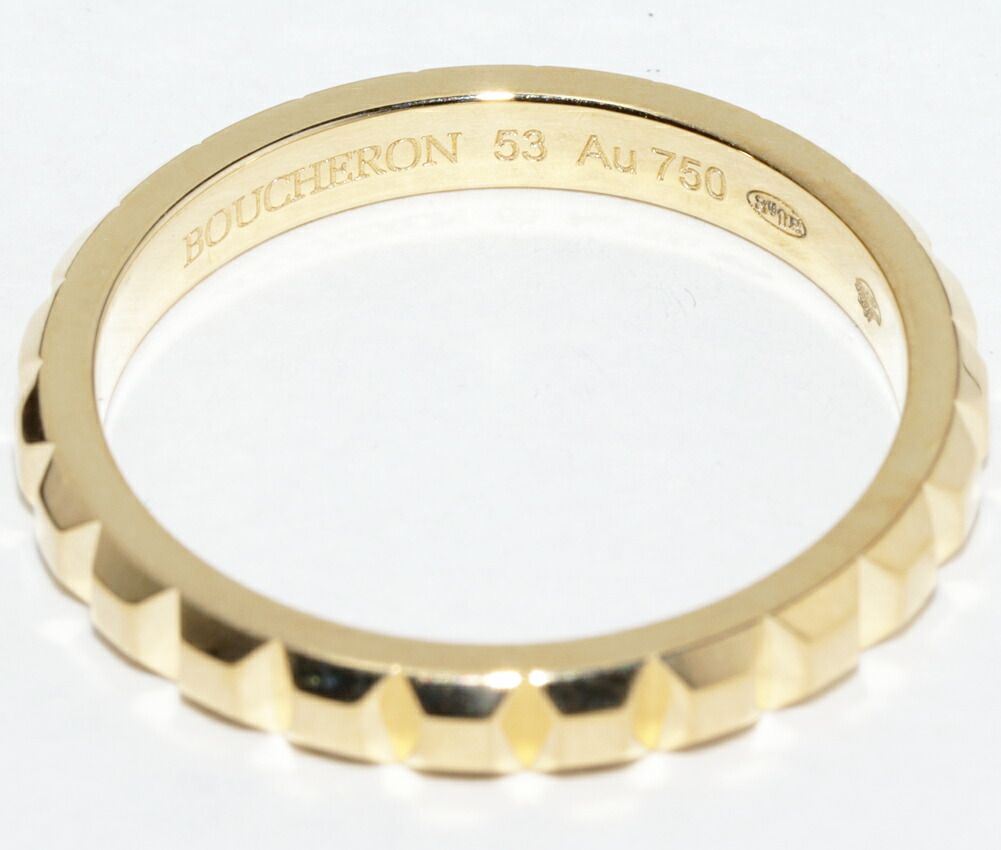 ブシュロン リング キャトル クルドパリ ミディアム リング 750 K18YG 楽天市場】ブシュロン 指輪 K18YG ダイヤ0.23ct(E-VVS2-3EXCELLENT