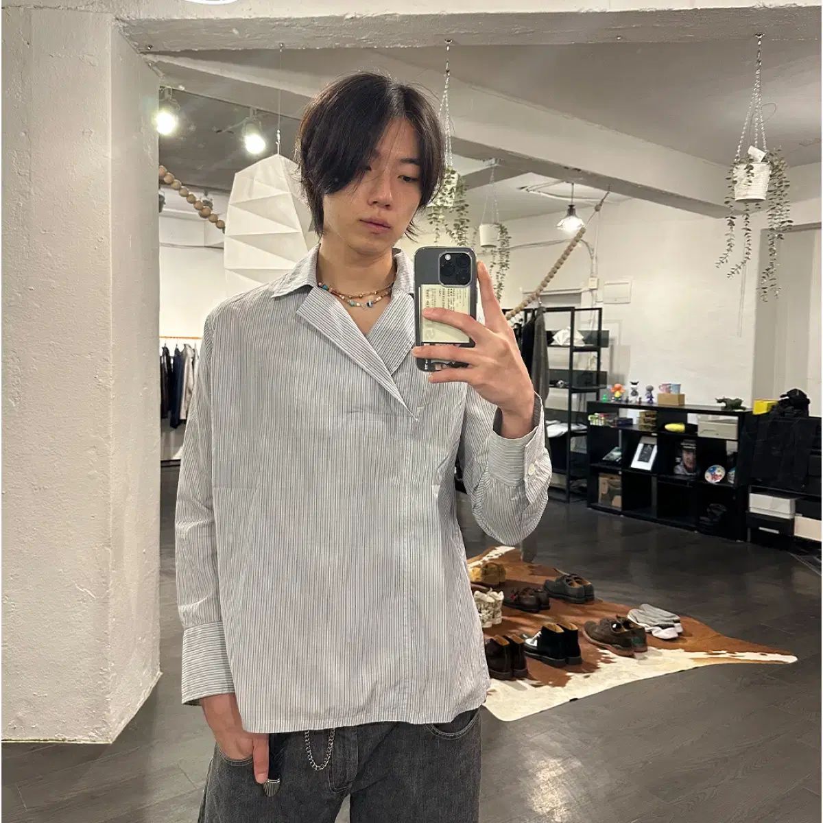 YOHJI YAMAMOTO ヨウジヤマモト アシメントリー プルオーバー シャツ