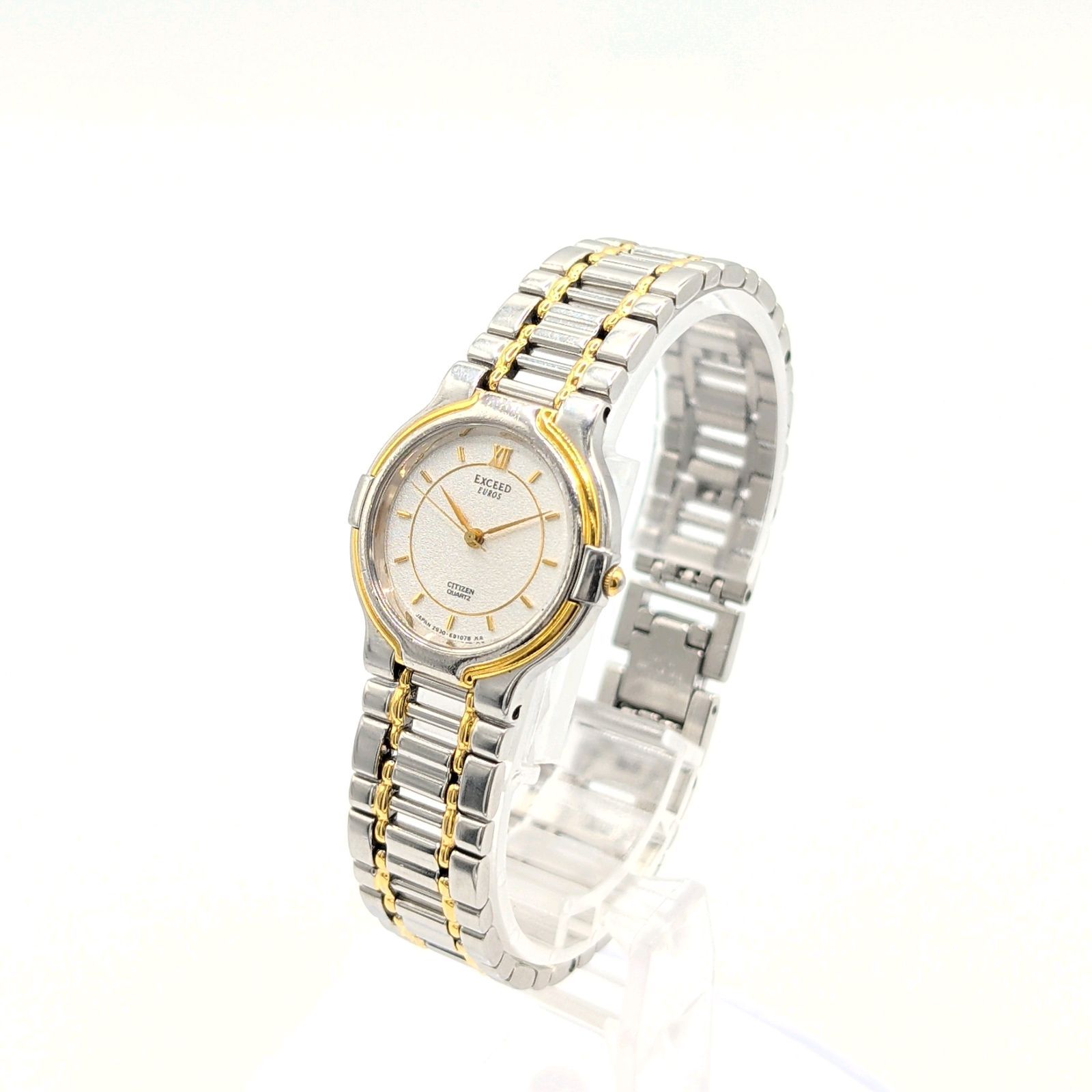 Citizen Exceed 2930-296338 Watch Quartz Round Silver Combi Y2K 00S