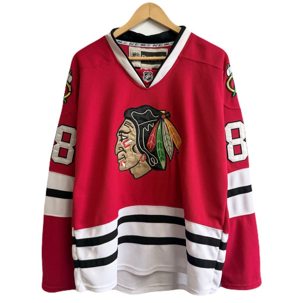 Reebok×NHL シカゴ ブラックホークス ユニフォーム ゲームシャツ
