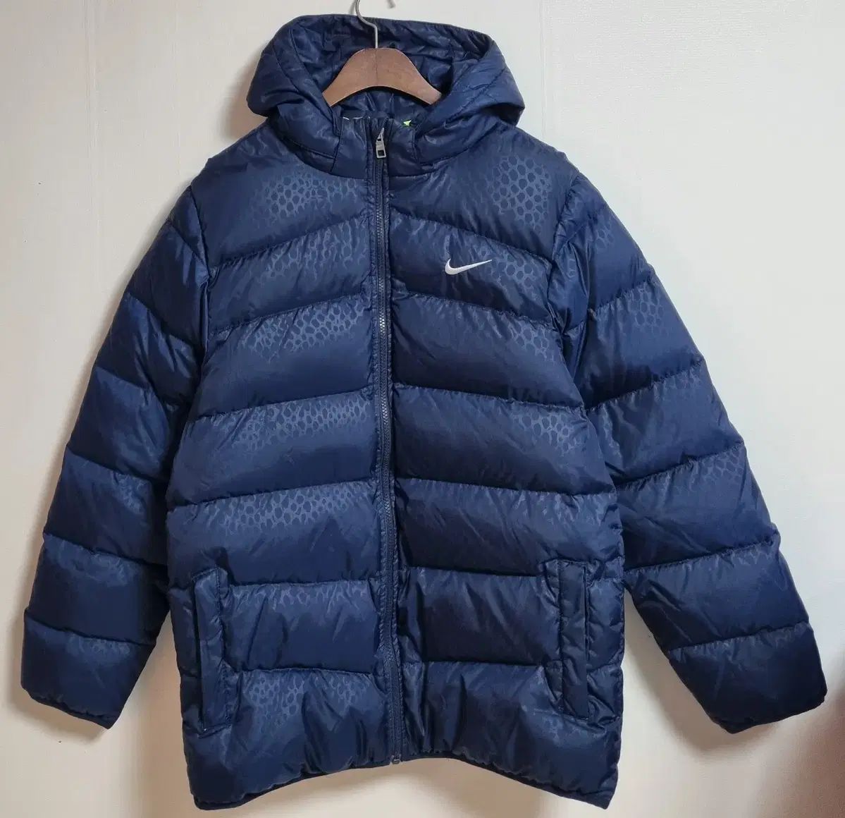 実寸 S (55) NIKE ネイビー ダックダウン ダウン パディング