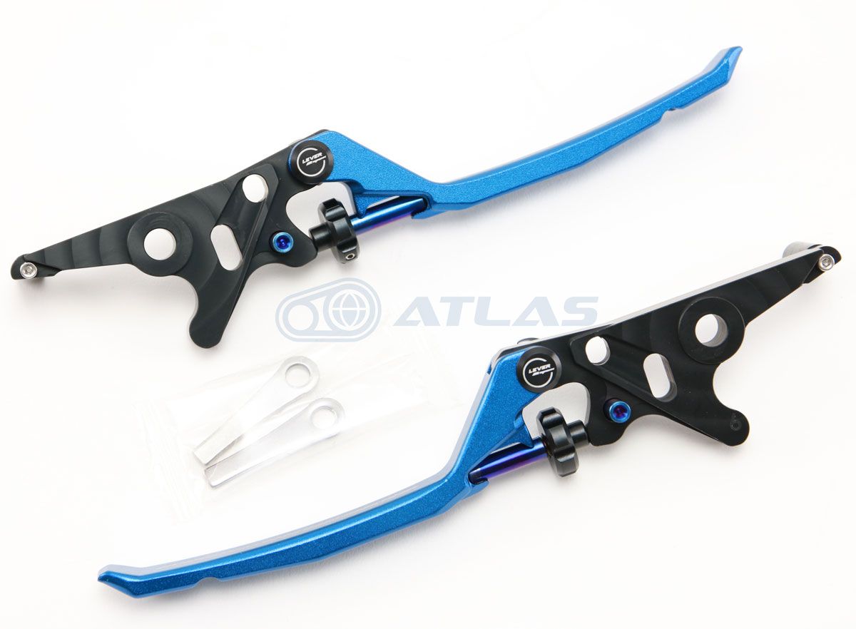 APEXX X FORCE ABS エックス フォース パーキングストップ付アジャスタブル ブレーキレバーセット ブルー