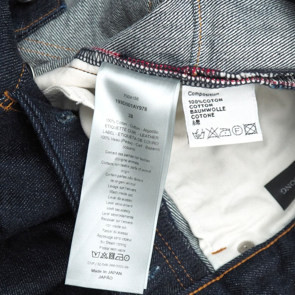 □美品□Dior ディオール デニムパンツ サイズ28 セルビッジ ロゴ